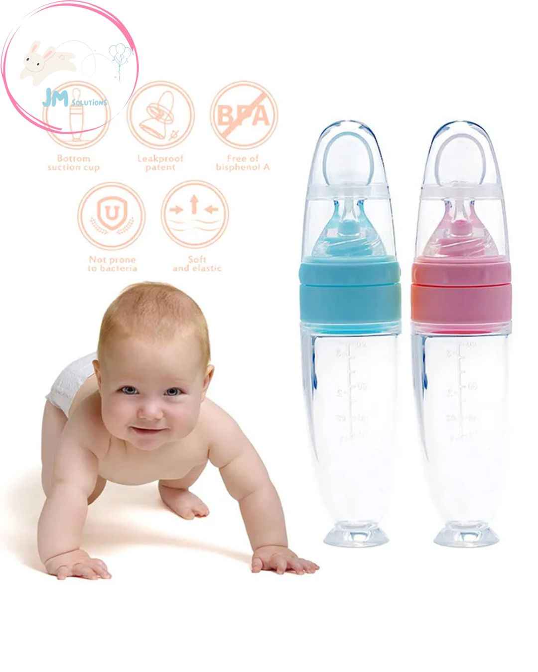 Baby Feeding Squeeze Spoon